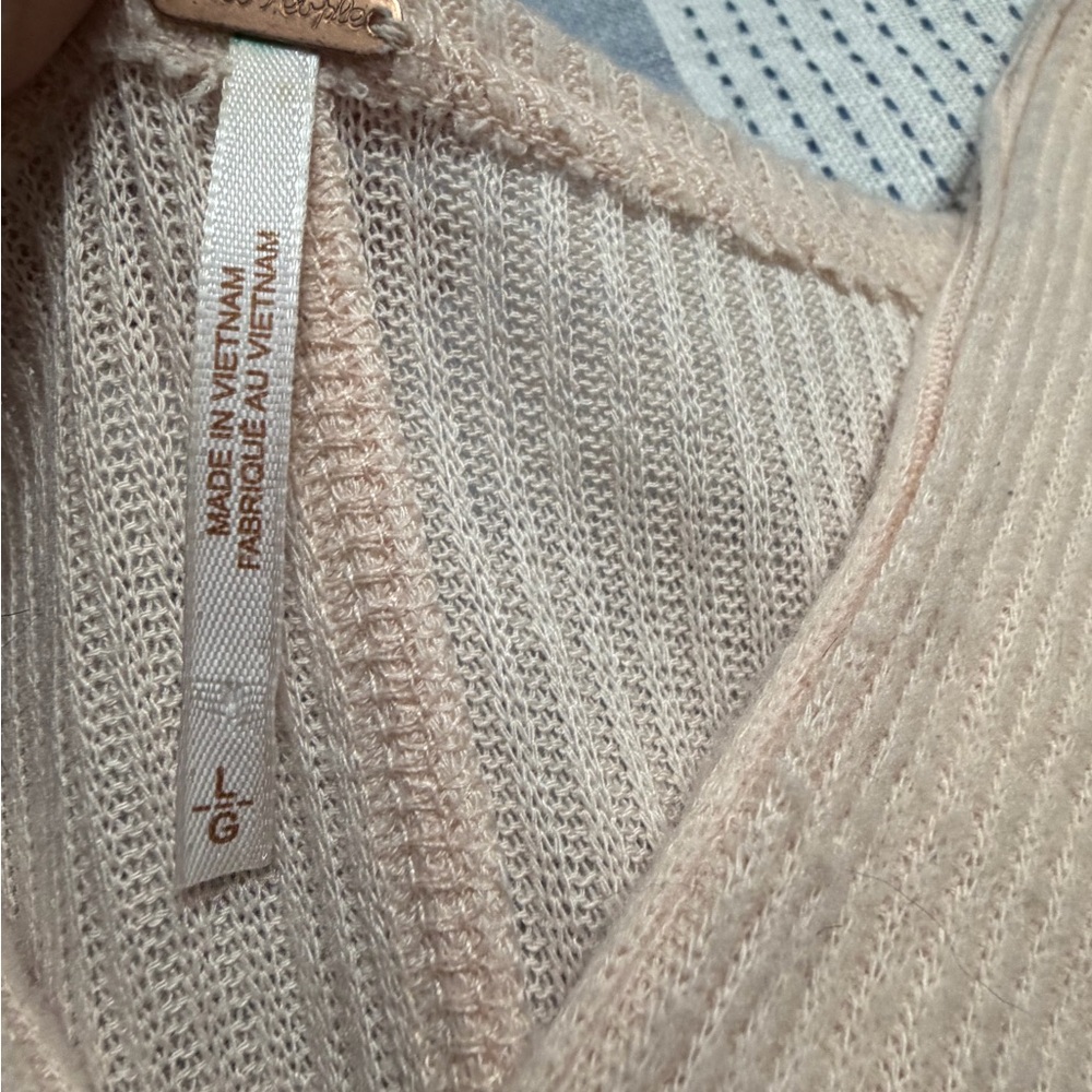Free People Cozy With You Sweater- Champagne Toast - Picture 6 of 7